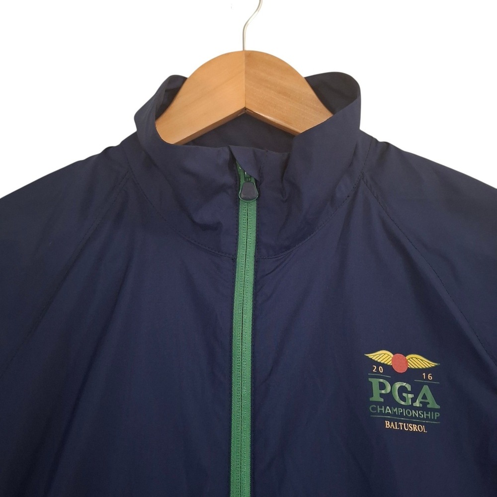Polo Golf Ralph Lauren Windbreaker Women's Large Blue PGA Championship Baltusrol